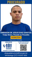 Logomarca - EMERSON DE JESUS DIAS SANTOS - VULGO BEIÇO, PESADO OU PESADÃO